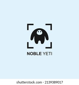 logotipo de foto de yeti o logotipo de fotógrafo