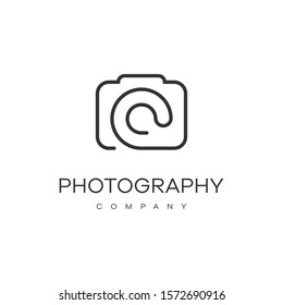 Photograpy badge and logo vector illustration template