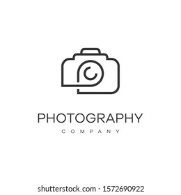 Photograpy badge and logo vector illustration template