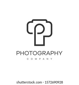 Photograpy badge and logo vector illustration template