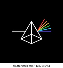 Photon Prism Color Logo Vector Icon Illustration