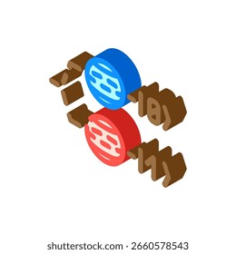photonic qubit quantum computer isometric icon vector. photonic qubit quantum computer sign. isolated symbol illustration