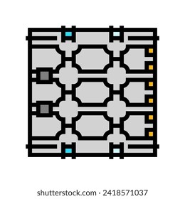 photonics Quantentechnologie Farbsymbol Vektorgrafik. photonics quantum technology sign. einzelne Symbolillustration