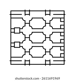 photonics quantum technology line icon vector. photonics quantum technology sign. isolated contour symbol black illustration