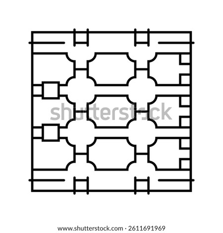 photonics quantum technology line icon vector. photonics quantum technology sign. isolated contour symbol black illustration