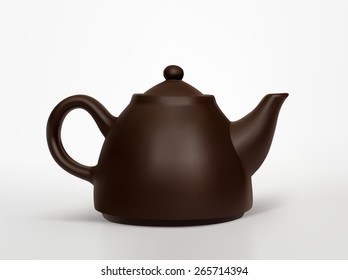 Photo-realistic illustration of teapot.