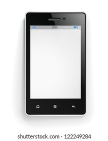 Photorealistic modern mobile phone template
