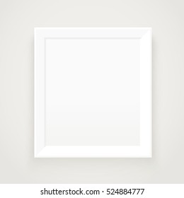 Photorealistic picture frame. Presentation vector template