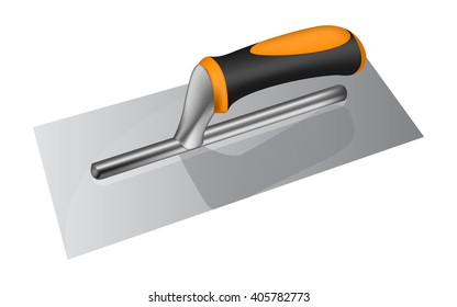 Photorealistic Plastering Trowel With Plastic Handle