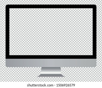 Photorealistic vector desktop pc similar to an imac pro. Ideal for websites and mockup