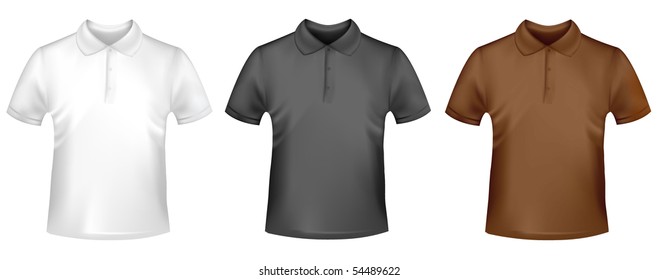 brown polo shirt