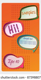 Photo-realistic vector stickers with shadows and frame. Can be scaled without quality loss.
