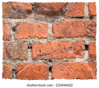 Photorealistic vector texture of brick wall.