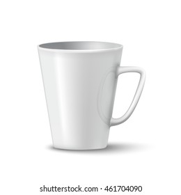 photorealistic white cup