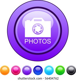 Photos glossy circle web buttons.