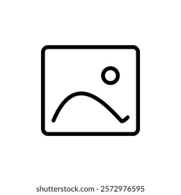 Photos icon flat editable icon mark