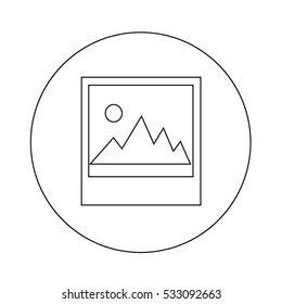 Photos Icon illustration design