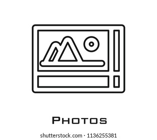 Photos icon signs