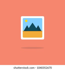 Photos icon. Vector illustration.