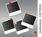 photos and magnets on a metallic wall