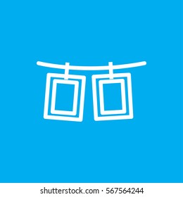 photos on rope icon illustration isolated vector sign symbol