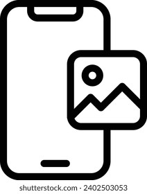 Icono de una sola línea vectorial 