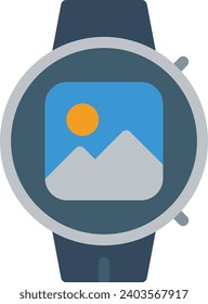 Photos single vector line icon 