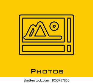 Photos vector icon