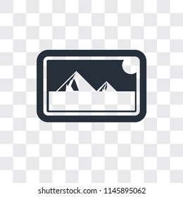 Photos vector icon isolated on transparent background, Photos logo concept