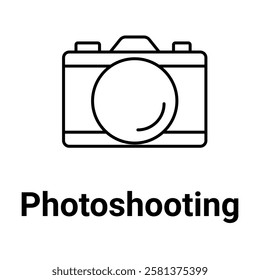 Photoshooting Icon. Photography and Image Capture Illustration for Creative Projects.