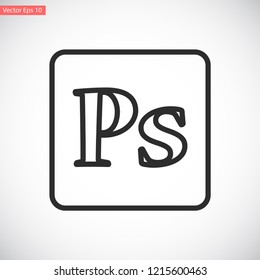 photoshop vector icon eps 10