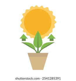 Photosynthesis icon clipart avatar logotype isolated illustration