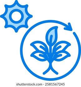 Photosynthesis Icon Element For Design