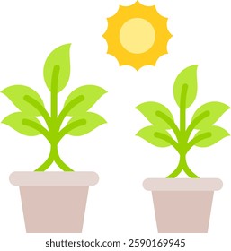 Photosynthesis Icon Element For Design