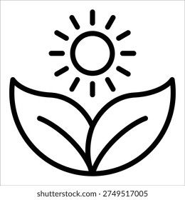 Photosynthesis Icon Element For Design