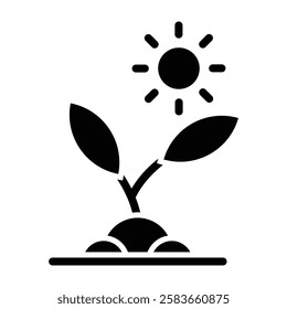 Photosynthesis Vector Glyph Icon Vector Design