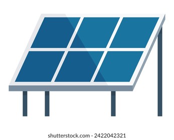 Photovoltaic vector illustration. Ecological considerations are crucial for development renewable energy infrastructure Innovative approaches in energy generation drive transition to clean power