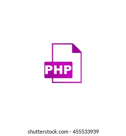 PHP file extension. Concept illustration for design.