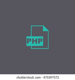 PHP file extension. Concept illustration for design.