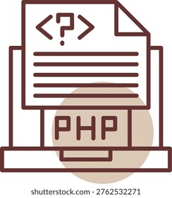 Php File New Icon Design Creative