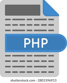 PHP Flat Style Icon Design