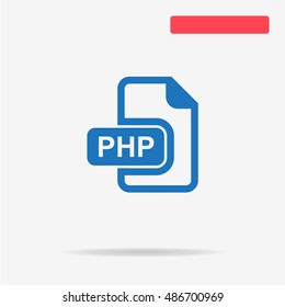 Php icon. Vector concept illustration for design.