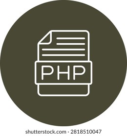 PHP Icon Vector Design for Personal And Commercial use