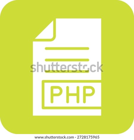 PHP Vector Icon Design Illustration