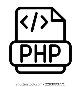 Php Vector Line Icon Design