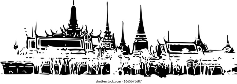 Phra Kaew Temple, Grand Palace, Bangkok Thailand