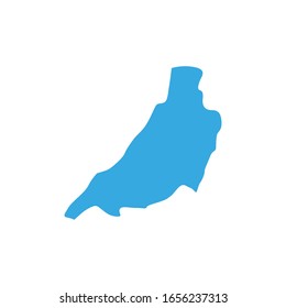 phrae region map in country of thailand