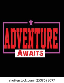 The phrase "Adventure Awaits" captures a thrilling sense of freedom and the excitement of stepping into the unknown. It’s perfect for wanderers, explorers, and anyone with a free spirit who loves to c