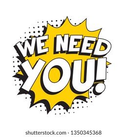 We Need You Poster Images, Stock Photos & Vectors | Shutterstock