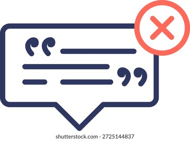 Frases Icon Line Ilustración vectorial de color